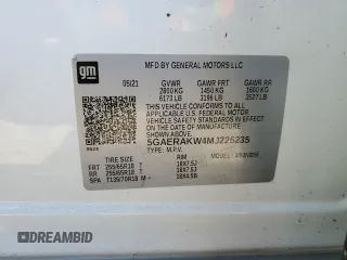 2021 Buick Enclave Preferred with VIN 5GAERAKW4MJ225235, listed as a Copart auction lot 88511805 with 49,506 mi miles and Salvage Title. Bid and sale history available at DreamBid. Image 13.