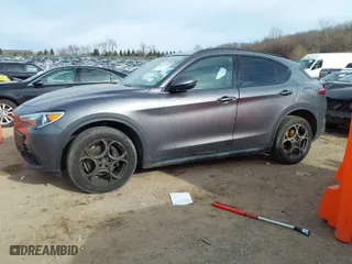 2018 Alfa Romeo Stelvio Sport with VIN ZASFAKPN5J7B64686, listed as a IAAI auction lot 41264797 with 77,609 mi miles. Bid and sale history available at carsss.com. Image 14.