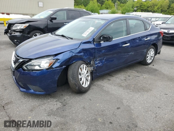 2019 Nissan Sentra S z VIN 3N1AB7AP7KY406923, wystawiony jako Copart lot #55166185 z przebiegiem 58 858 mil mil oraz Szkoda całkowita • Salvage title. Historia ofert i sprzedaży dostępna na DreamBid. Obrazek 1.