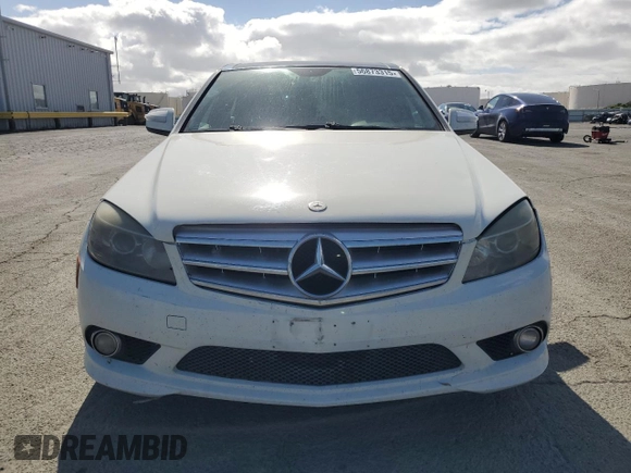 2009 Mercedes-Benz C 350 Sport with VIN WDDGF56X59F298740, listed as a Copart auction lot 56873315 with 153,831 mi miles and Salvage title. Bid and sale history available at DreamBid. Image 5.