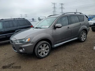 2011 Mitsubishi Outlander SE with VIN JA4AS3AW2BU016189, listed as a Copart auction lot 84054614 with 177,855 mi miles and Salvage Title. Bid and sale history available at carsss.com. Image 1.