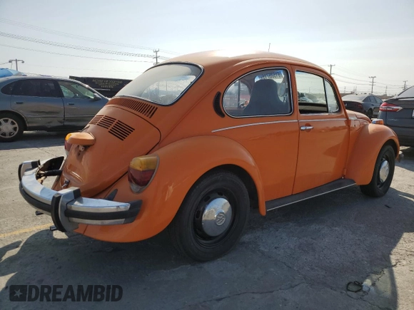 1974 Volkswagen Beetle with VIN 1342582192, listed as a Copart auction lot 61535715 with 12,629 mi miles and Clean title. Bid and sale history available at DreamBid. Image 3.