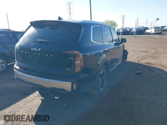 2024 Kia Telluride EX X-Line with VIN 5XYP3DGCXRG505581, listed as a IAAI auction lot 42139087 with 15,454 mi miles and . Bid and sale history available at DreamBid. Image 4.
