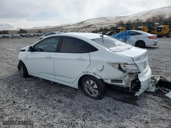 2016 Hyundai Accent SE with VIN KMHCT4AE1GU979578, listed as a Copart auction lot 51069975 with 128,221 mi miles and Salvage Title. Bid and sale history available at carsss.com. Image 2.