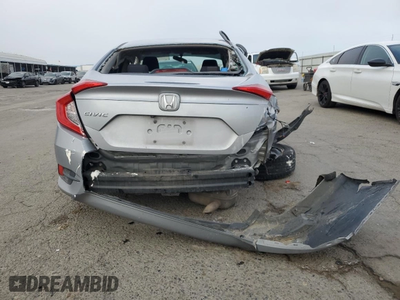 2018 Honda Civic Sedan LX with VIN 2HGFC2F50JH585337, listed as a Copart auction lot 85595484 with 196,992 mi miles and Salvage Title. Bid and sale history available at carsss.com. Image 6.