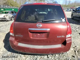 2009 Nissan Quest SL with VIN 5N1BV28U99N103992, listed as a Copart auction lot 50623005 with 192,406 mi miles and Salvage Title. Bid and sale history available at carsss.com. Image 6.