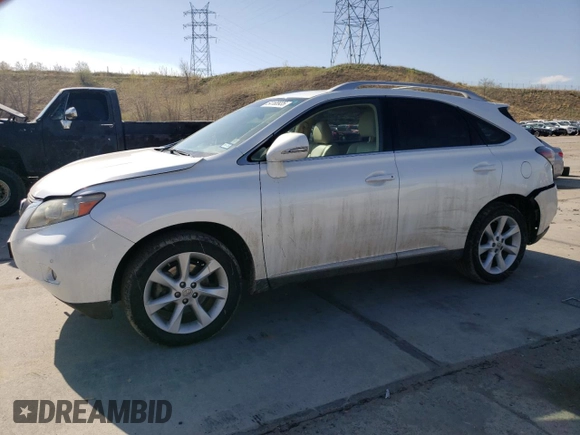 2012 Lexus RX 350 with VIN JTJZK1BAXC2005998, listed as a Copart auction lot 54168935 with 39,348 mi miles and Salvage Title. Bid and sale history available at DreamBid. Image 1.