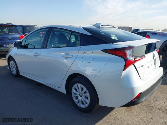 2021 Toyota Prius L Eco with VIN JTDKAMFU7M3133544, listed as a IAAI auction lot 41548653 with 115,214 mi miles. Bid and sale history available at carsss.com. Image 3.