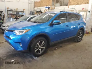 2018 Toyota RAV4 XLE with VIN JTMWFREV3JJ744172, listed as a Copart auction lot 55675695 with 81,763 mi miles and Salvage title. Bid and sale history available at DreamBid. Image 1.