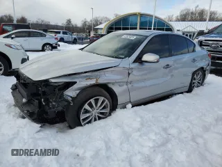 2017 Infiniti Q50 Sport z VIN JN1EV7APXHM741159, wystawiony jako Copart lot #43525025 z przebiegiem 143 431 mil mil oraz Szkoda całkowita • Salvage title. Historia ofert i sprzedaży dostępna na DreamBid. Obrazek 1.