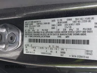 2020 Ford Escape SE z VIN 1FMCU9G65LUC57664, wystawiony jako IAAI lot #42439077 z przebiegiem 48 120 mil mil oraz . Historia ofert i sprzedaży dostępna na DreamBid. Obrazek 9.