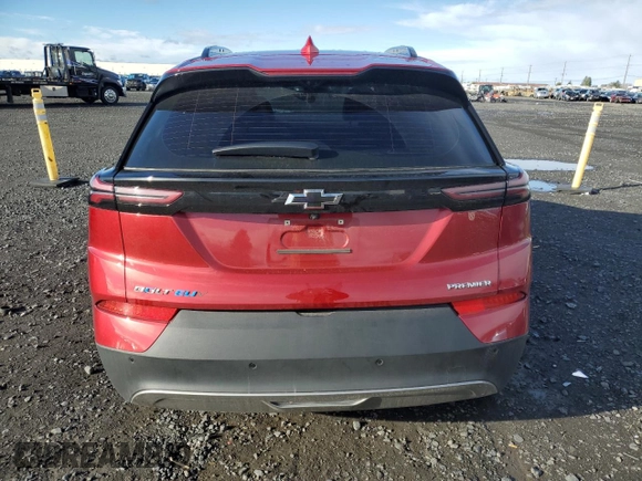 2022 Chevrolet Bolt EUV Premier with VIN 1G1FZ6S06N4104677, listed as a Copart auction lot 80637234 with 22,713 mi miles and Salvage Title. Bid and sale history available at carsss.com. Image 6.