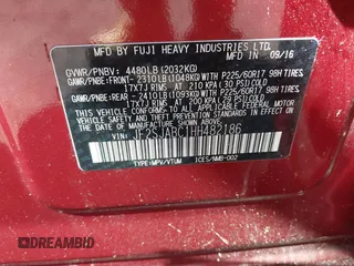 2017 Subaru Forester z VIN JF2SJABC1HH482186, wystawiony jako IAAI lot #42179773 z przebiegiem 99 095 mil mil oraz . Historia ofert i sprzedaży dostępna na DreamBid. Obrazek 9.