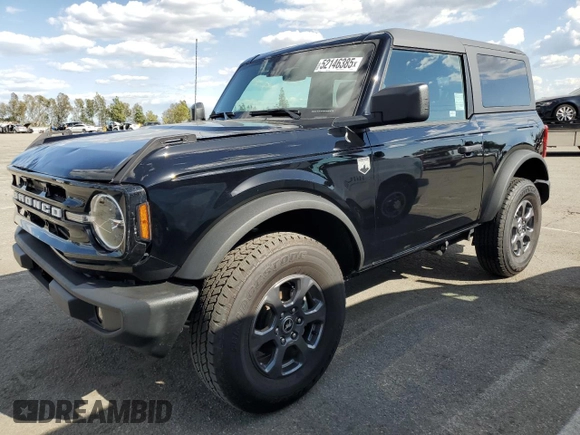 2024 Ford Bronco Big Bend с VIN 1FMDE7AH3RLB46917, выставлен на аукционе Copart как лот 52146385 с пробегом 792 миль миль и Списание • Salvage title. История ставок и продаж доступна на DreamBid. Изображение 1.