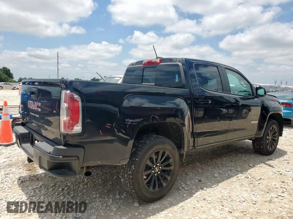 2021 GMC Canyon 2WD Elevation with VIN 1GTG5CEN2M1273060, listed as a Copart auction lot 59078095 with 46,552 mi miles and Salvage title. Bid and sale history available at DreamBid. Image 3.
