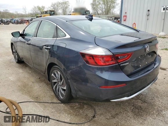 2019 Honda Insight Touring with VIN 19XZE4F91KE013243, listed as a Copart auction lot 52947255 with 25,236 mi miles and Salvage Title. Bid and sale history available at carsss.com. Image 2.