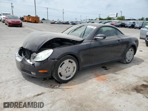 2002 Lexus SC 430 z VIN JTHFN48Y820017434, wystawiony jako Copart lot #56757195 z przebiegiem 148 382 mil mil oraz Szkoda całkowita • Salvage title. Historia ofert i sprzedaży dostępna na DreamBid. Obrazek 1.