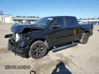 2020 Ram 1500 Limited with VIN 1C6SRFHT5LN274051, listed as a Copart auction lot 87700145 with 0 mi miles and Salvage Title. Bid and sale history available at carsss.com. Image 1.