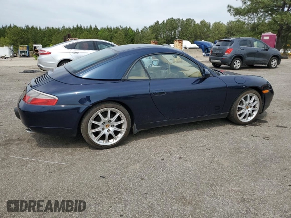 2000 Porsche 911 with VIN WP0CA2997YS651536, listed as a Copart auction lot 53356785 with 63,516 mi miles and Clean title. Bid and sale history available at DreamBid. Image 3.