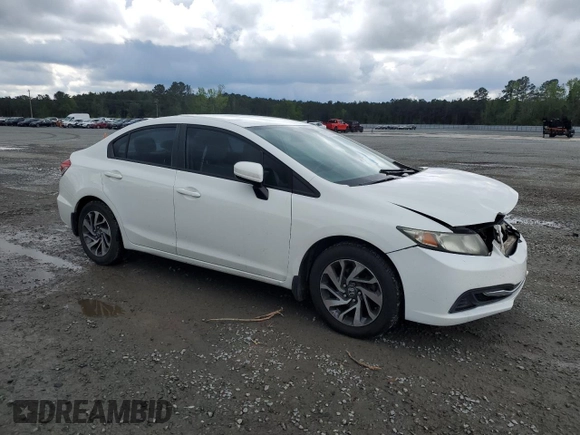 2014 Honda Civic LX with VIN 2HGFB2F50EH534896, listed as a Copart auction lot 52857245 with 157,284 mi miles and Salvage Title. Bid and sale history available at DreamBid. Image 4.