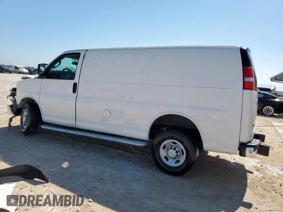 2024 Chevrolet Express Cargo with VIN 1GCWGAFP4R1269464, listed as a Copart auction lot 57891575 with Not provided miles and Clean title. Bid and sale history available at DreamBid. Image 2.