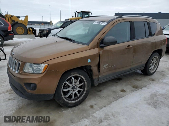 2011 Jeep Compass Limited with VIN 1J4NF5FB9BD197654, listed as a Copart auction lot 46366425 with 213,761 mi miles and Salvage Title. Bid and sale history available at carsss.com. Image 1.