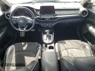 2021 Kia Forte GT-Line with VIN 3KPF34AD1ME330415, listed as a Copart auction lot 57488545 with 46,074 mi miles and Salvage title. Bid and sale history available at DreamBid. Image 8.