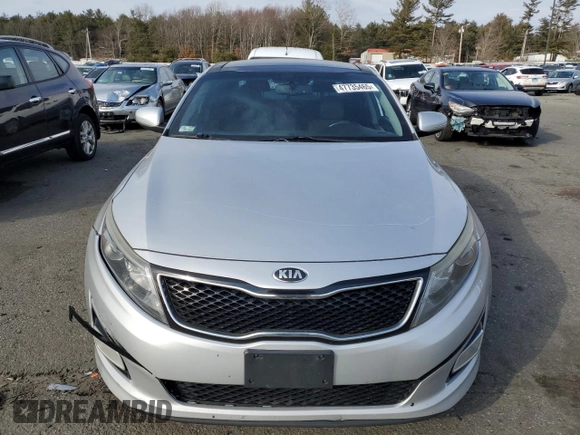 2015 Kia Optima EX with VIN 5XXGN4A74FG371639, listed as a Copart auction lot 47735465 with 186,153 mi miles and Salvage Title. Bid and sale history available at carsss.com. Image 5.