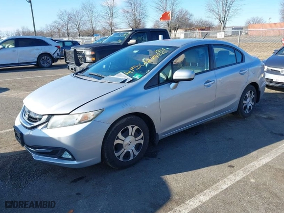 2014 Honda Civic Hybrid with VIN 19XFB4F20EE201528, listed as a IAAI auction lot 41501279 with 170,391 mi miles. Bid and sale history available at carsss.com. Image 2.