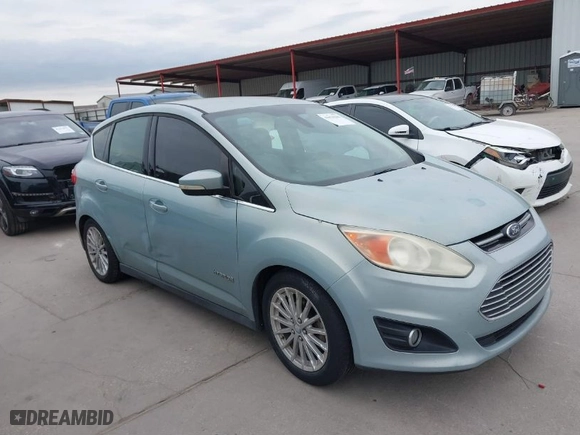 2013 Ford C-Max Hybrid SEL with VIN 1FADP5BU8DL523402, listed as a IAAI auction lot 41676386 with 214,649 mi miles. Bid and sale history available at carsss.com. Image 1.