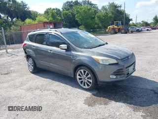 2014 Ford Escape SE z VIN 1FMCU0G99EUD22413, wystawiony jako IAAI lot #39543123 z przebiegiem 142 631 mil mil oraz . Historia ofert i sprzedaży dostępna na DreamBid. Obrazek 1.