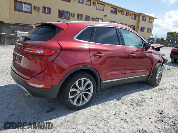 2019 Lincoln MKC Select with VIN 5LMCJ2C92KUL04158, listed as a Copart auction lot 59136185 with 15,098 mi miles and Non repairable. Bid and sale history available at DreamBid. Image 3.