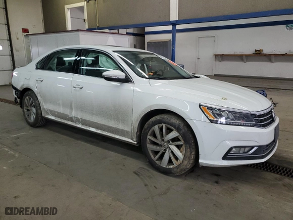 2018 Volkswagen Passat 2.0T SE with VIN 1VWBA7A35JC017820, listed as a Copart auction lot 46549295 with 0 mi miles and Salvage Title. Bid and sale history available at carsss.com. Image 4.