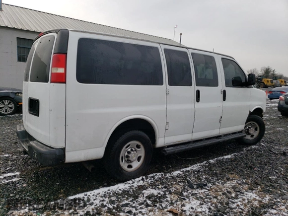2012 Chevrolet Express Passenger LS with VIN 1GAWGPFG3C1151456, listed as a Copart auction lot 42630525 with 112,674 mi miles and Salvage title. Bid and sale history available at DreamBid. Image 3.