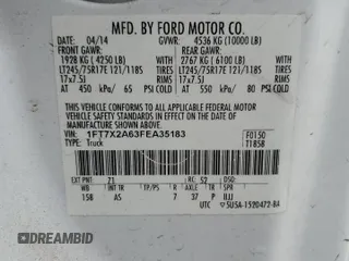 2015 Ford F-250 XLT z VIN 1FT7X2A63FEA35183, wystawiony jako Copart lot #43002515 z przebiegiem 92 324 mil mil oraz Szkoda całkowita • Salvage title. Historia ofert i sprzedaży dostępna na DreamBid. Obrazek 12.