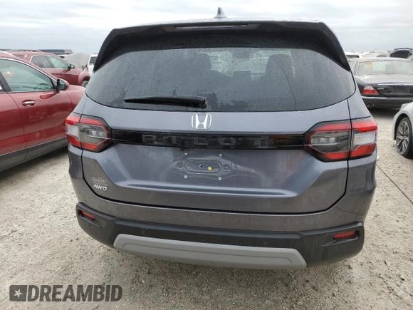 2024 Honda Pilot EX-L 8 Passenger with VIN 5FNYG1H40RB041111, listed as a Copart auction lot 75097014 with 12,715 mi miles and Non Repairable. Bid and sale history available at carsss.com. Image 6.