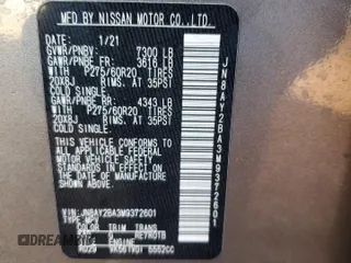 2021 Nissan Armada SL with VIN JN8AY2BA3M9372601, listed as a Copart auction lot 45874415 with 96,302 mi miles and Salvage Title. Bid and sale history available at carsss.com. Image 15.