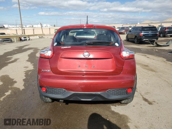 2016 Nissan Juke S with VIN JN8AF5MR9GT609268, listed as a Copart auction lot 42554975 with Not Provided miles and Salvage Title. Bid and sale history available at DreamBid. Image 6.