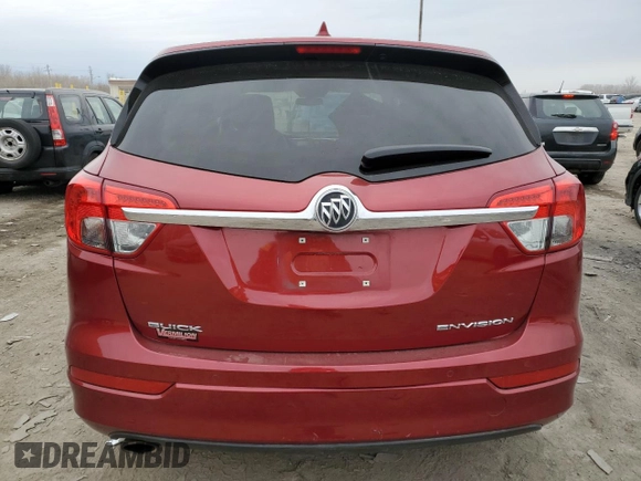 2017 Buick Envision Essence with VIN LRBFXBSA4HD223622, listed as a Copart auction lot 50816625 with 75,412 mi miles and Salvage Title. Bid and sale history available at carsss.com. Image 6.