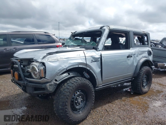 2023 Ford Bronco with VIN 1FMDE5AH9PLA86756, listed as a IAAI auction lot 41690989 with 17,951 mi miles. Bid and sale history available at carsss.com. Image 6.