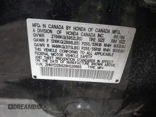 2009 Acura MDX Tech/Entertainment Pkg with VIN 2HNYD28429H520665, listed as a IAAI auction lot 41465563 with 127,666 mi miles. Bid and sale history available at carsss.com. Image 9.