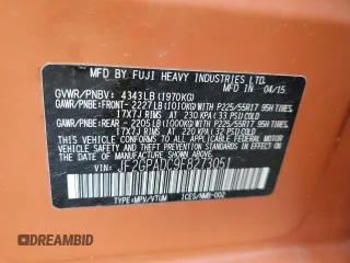 2015 Subaru Crosstrek Premium with VIN JF2GPADC9F8273051, listed as a Copart auction lot 64081215 with 100,880 mi miles and Salvage title. Bid and sale history available at DreamBid. Image 13.