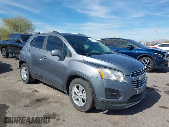 2015 Chevrolet Trax LT with VIN KL7CJLSB7FB149719, listed as a IAAI auction lot 41476232 with 130,337 mi miles. Bid and sale history available at carsss.com. Image 1.