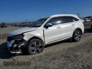2023 Kia Sorento Hybrid SX Prestige with VIN KNDRKDLG4P5185636, listed as a Copart auction lot 47326575 with 16,431 mi miles and Salvage Title. Bid and sale history available at carsss.com. Image 1.