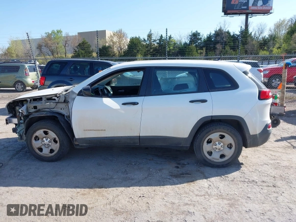 2014 Jeep Cherokee Sport with VIN 1C4PJMAB5EW171799, listed as a IAAI auction lot 41979110 with 155,851 mi miles. Bid and sale history available at carsss.com. Image 14.