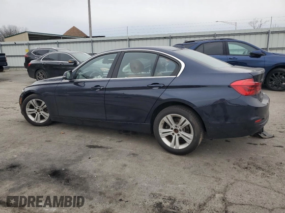 2017 BMW 3 Series 330i xDrive with VIN WBA8D9G38HNU61518, listed as a Copart auction lot 46926105 with 184,525 mi miles and Salvage Title. Bid and sale history available at carsss.com. Image 2.