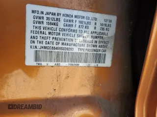 2009 Honda Fit Sport with VIN JHMGE88469S039293, listed as a Copart auction lot 47096105 with 227,975 mi miles and Salvage Title. Bid and sale history available at carsss.com. Image 12.