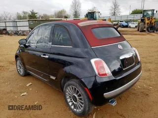 2013 FIAT 500 Lounge with VIN 3C3CFFER5DT664944, listed as a Copart auction lot 51262494 with Not provided miles and Non repairable. Bid and sale history available at DreamBid. Image 3.