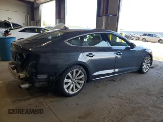 2018 Audi A5 Sportback Premium Plus with VIN WAUBNCF54JA129236, listed as a Copart auction lot 63977183 with 52,521 mi miles. Bid and sale history available at carsss.com. Image 3.