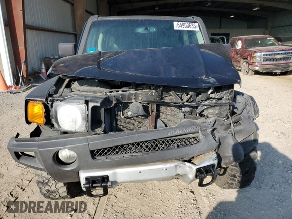 2009 Hummer H3 SUV with VIN 5GTEN13E298131300, listed as a Copart auction lot 64903633 with 159,846 mi miles and Salvage Title. Bid and sale history available at carsss.com. Image 5.